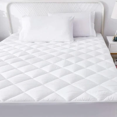 Image of Moonlight Bedding Mattress Protector Double Bed Extra Deep 30 Cm Stretch Skirt Anti Allergy Quilted Topper Breathable Fitted Cover (135 X 190 Cm)