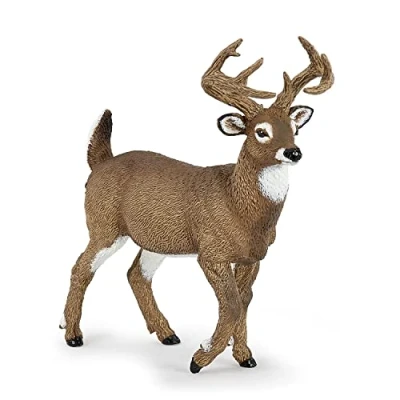 Image of Papo WILD ANIMAL KINGDOM Tiere Figurine, Print, 53021 White Tailed Deer, Multicolour