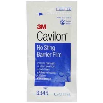 Image of 3M Cavilon No Sting Barrier Film 3345, 25 Applicators