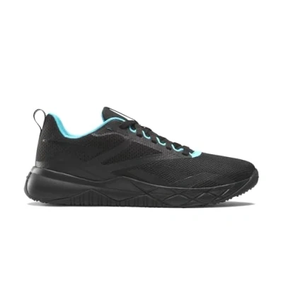 Image of Reebok Men&#039;s NFX Trainer Sneaker, CBLACK/BOLCYA/LASPIN, 11.5 UK