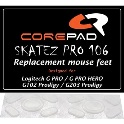 Image of Corepad Skatez PRO 106 Replacement Mouse Feet for Logitech G PRO/G HERO / G102 Prodigy G203