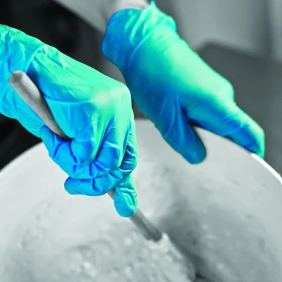 Image of Hybrid Examination Gloves Powder Free Box of 100 Large