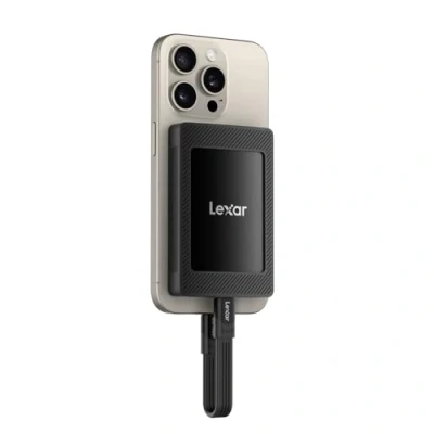 Image of Lexar SL500M 1TB External SSD with Magnetic Set, USB3.2 Gen2x2 Portable SSD, up to 2000MB/s Read, Compact Solid State Drive Ultra Slim Compatible iPhone 15 Series/Mac/PS5/XBOX/Laptop/PC