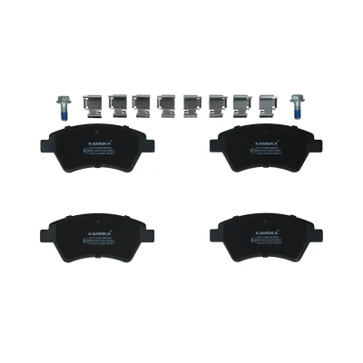 Image of 410601241R, 410608713R, 7701206044, 7701207184, 7701207672 Brake pad set KAMOKA JQ1013088 Front Axle excl. wear warning contact with accessories