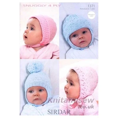 Image of Sirdar Snuggly 4 PLY Knitting Pattern 1371