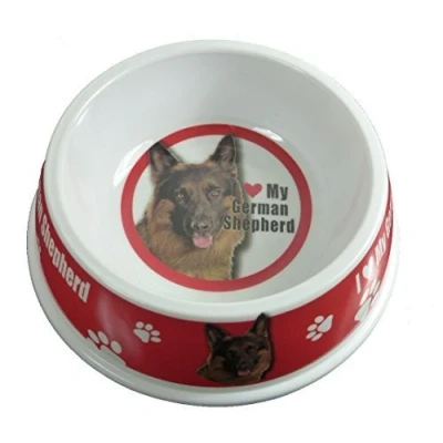 Image of Bowl Pet/Animal/Dog Feeding/Food/Dinner GERMAN SHEPHERD