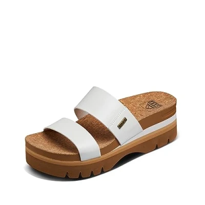 Image of Reef Women&#039;s Cushion Vista Higher Sandal, Cloud, 5 UK