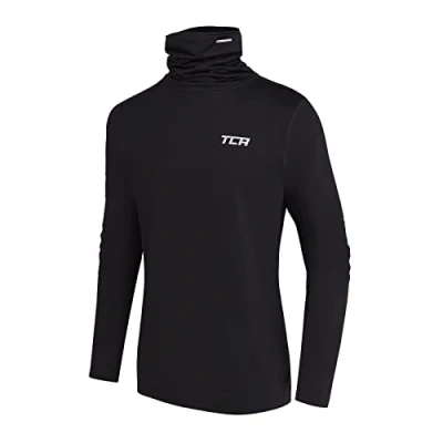 Image of TCA Boys&#039; Warm Up Long Sleeve Training Workout Funnel Neck Thermal Running Top with Thumbholes Quiet Shade Marl,10 12 Years