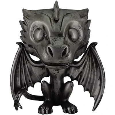 Image of Funko POP! TV: GOT Drogon (IRON) Game Of Thrones Collectable Vinyl Figure Gift Idea Official Merchandise Toys for Kids &amp; Adults TV Fans Model Collectors and Display