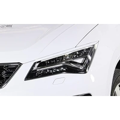 Image of RDX Racedesign RDSB175 Head light spoilers compatible with Seat Ateca &amp; Cupra 2016 2021 (ABS)