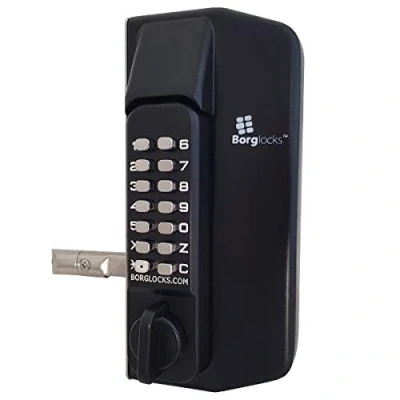 Image of BORG LOCKS BL3100 ECP Knob Operated Marine Grade Metal Gate Single Digital Lock Without Key Override