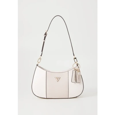 Image of Guess Noelle TOP ZIP Shoulder BAG Handbag, Women&#039;s, Size: One Size, Off white/taupe