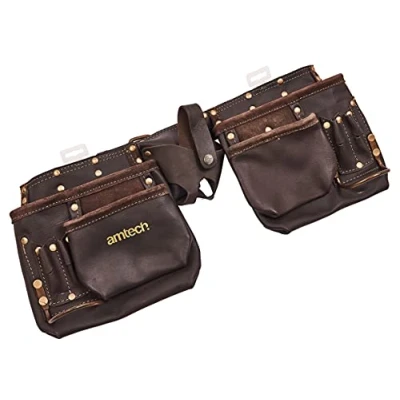 Image of Amtech N1045 12 Pocket Heavy Duty Leather Tool Belt