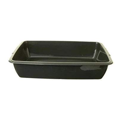 Image of Whitefurze Plastic Medium Cat Litter Tray Assorted colors.
