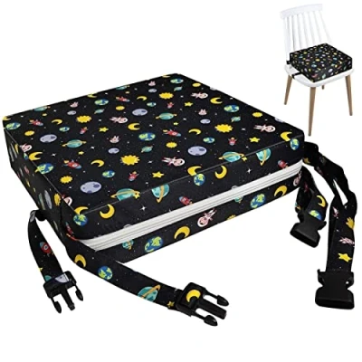 Image of Nupaque Toddler Booster Seat for Table Baby Highchair Cushion,Kids Cushion with Straps, Portable High Chairs Babies