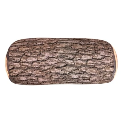 Image of Kikkerland Polyester/Spandex Log Head Rest Pillow, Brown