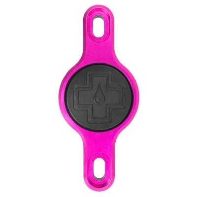 Image of Muc Off Secure Bicycle AirTag Holder, Pink Air Tag Holder for Bike with Security Screws Anti Theft Protection Mount Compatible Apple