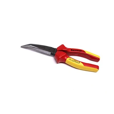 Image of Barnwell 200mm Bent Needle Long Nose 1000v VDE Pliers Electricians Wire Radio Made in Germany