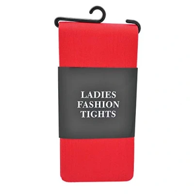 Image of Bristol Novelty BA475 Ladies Tights Red for Women, Solid, One Size