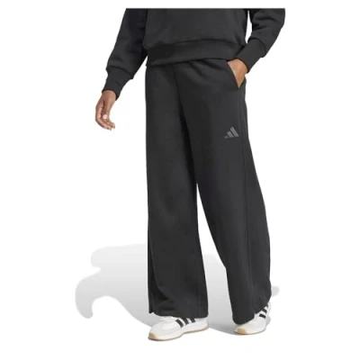 Image of adidas Sportswear ALL SZN Loose WIDE LEG Tracksuit bottoms, Women&#039;s, Size: Large, Black