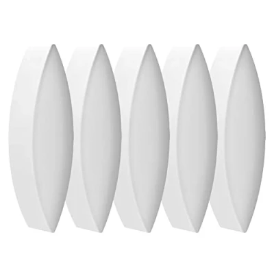 Image of stonylab Magnetic Stir Bar, 5 Pack 50 mm Laboratory Plate Bar PTFE Coated Set Stirring Bars White Mixer for Stirrers, Olive Shape, PK