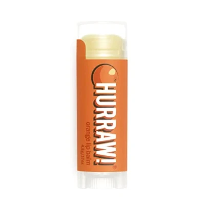 Image of Hurraw! Orange Lip Balm: Organic, Certified Vegan, Cruelty and Gluten Free. Non GMO, 100% Natural Ingredients. Bee, Shea, Soy Palm Made in USA