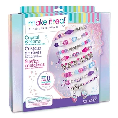 Image of Make It Real 1723 Jewellery Making Sets for Children, Multi Coloured