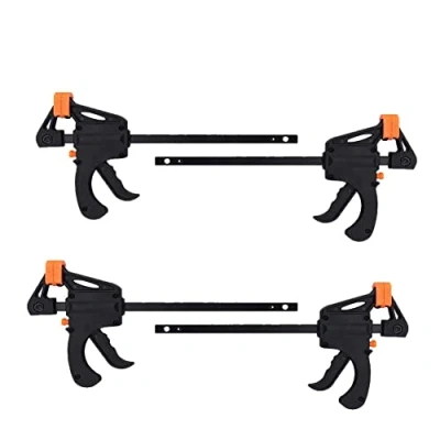 Image of Maizoon F Clamps for Woodworking 4 Pack,Quick Grip Clip and One Handed Ratchet Bar Gadget Kit,DIY Projects Hand Tool,ND01