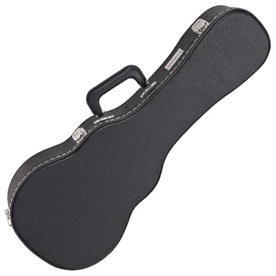 Image of Kinsman KUC12 Regular Hardshell Concert Ukulele Guitar Case Black