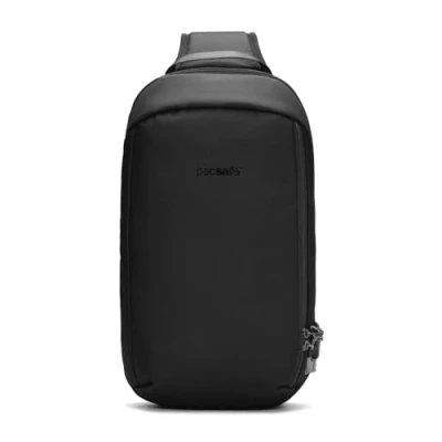 Image of Pacsafe Unisex Adult Vibe 325 Anti Theft Crossbody Casual Daypack, Jet Black, One Size