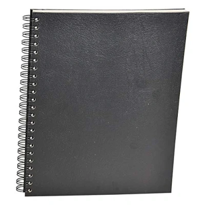Image of Clairefontaine Ref 96666C Hard Cover Wirebound Sketch Book (100 Sheets) 24 x 30cm in Size, 90gsm Paper, Side Wirebound, Micro Perforated White Sheets