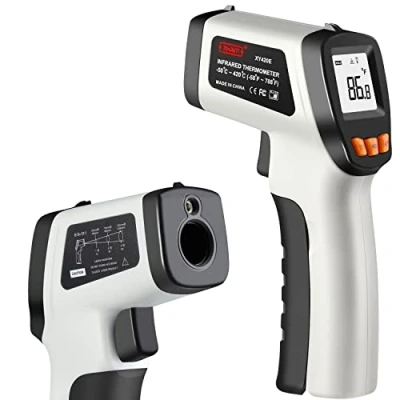 Image of XinJiaYi Infrared Thermometer 58F 788F (Not for Humans), Laser Temperature Gun Pizza Oven, Non Contact Cooking/Grilling/Freezer Grey