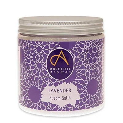 Image of Absolute Aromas Lavender Infused Epsom Bath Salts 575g Magnesium Sulphate Relaxing for The Soak and Relax Muscles Feet