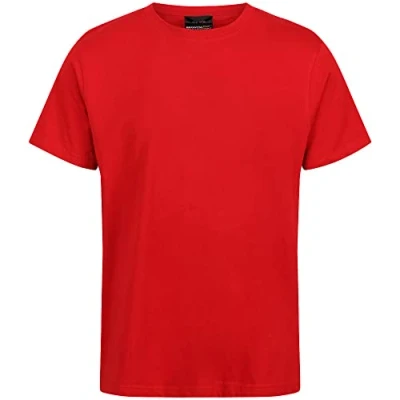 Image of Regatta Professional Men&#039;s Soft Touch Cotton T Shirt Classic Red, Size: L