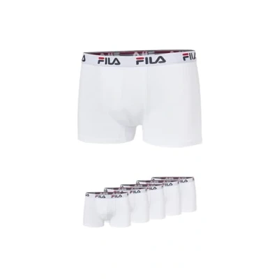 Image of Fila FU5016/5 Men Boxers, M, White, 5 pieces