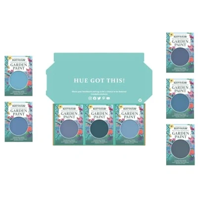 Image of Rust Oleum Garden Paint in Matt Finish Deep Blue Tester Box