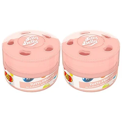Image of Jelly Belly 2 x Gel Can Car Air Freshener Scent TUTTI FRUITY