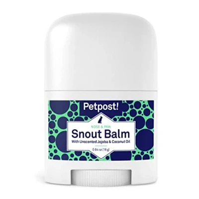 Image of Petpost Snout Balm for Dogs Nourishing Soother Heals Dry Dog Noses with Moisturizing Ingredients Organic Coconut Oil, Jojoba and Shea Butter 18 g