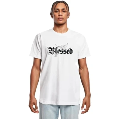 Image of Mister Tee Blessed DOVE Print Tshirt, Men&#039;s, Size: Large, White