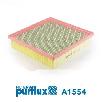 Image of 04861688AA, 4861688AA, 4861688AB Air Filter PURFLUX A1554 49mm 221mm 223mm Insert JEEP: GRAND CHEROKEE 4, 3