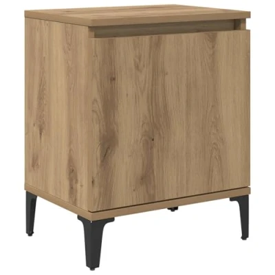 Image of vidaXL Artisan Oak Bedside Table,