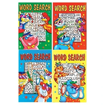 Image of Kids A5 Series 935 Set Of 4 Wordsearch Brain Games Puzzle Books