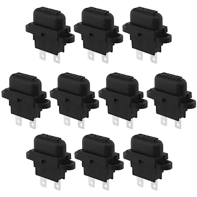 Image of eMagTech 10PCS Standard Blade Fuse Holders with Covers 250V 50A Short Circuit &amp; Overload Protection for Automotive Car SUV Truck Boat Motorcycle DC Applications