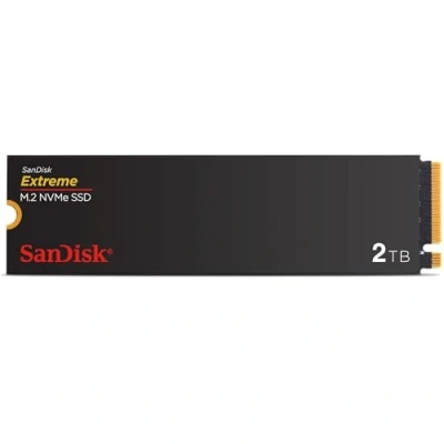 Image of SanDisk Extreme 2TB M.2 NVMe SSD, Internal PCIe Gen4, up to 5150 MB/s read speeds, 2280, nCache Technologie, 5 Year Warranty