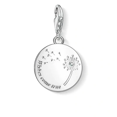 Image of Thomas Sabo Women Charm Pendant Dandelion Wishes Come True Club 925 Sterling Silver 1457 051 21