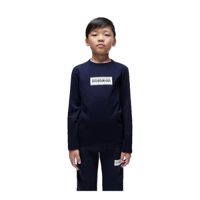 Image of Napapijri Chamois Unisex Long sleeved top for kids, Size: 8y, Blue marine