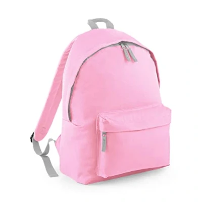 Image of BagBase BG125J Junior Fashion Backpack Classic Pink/Light Grey