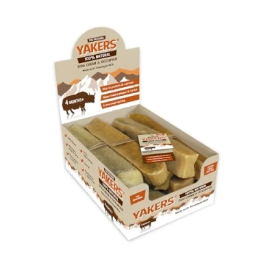 Image of YAKERS Original Natural Dog Treats, Dry Himalayan Yak Chew Bar, &amp; Occupier, Extra Large (Pack of 10)