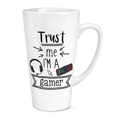 Image of Trust Me I&#039;m A Gamer 17oz Large Latte Mug Cup