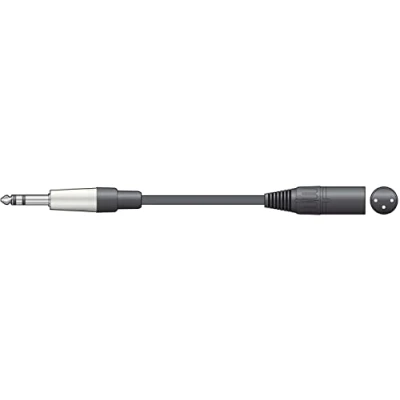 Image of 3m Chord Classic 6.35mm 1/4&quot; Jack Plug to 3 Pin XLR Male Stereo TRS Balanced